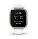 Venu Sq2 – Music Edition - Cream Gold Aluminium Bezel with White Case and Silicone Band - 010-02700-11 - Garmin